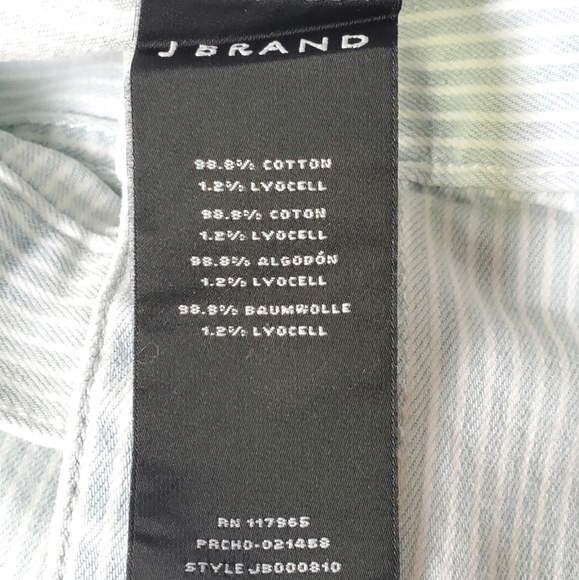 New J Brand Maxi Denim Bleach Striped Jacket Dress NWT Size XS - Picture 15 of 16